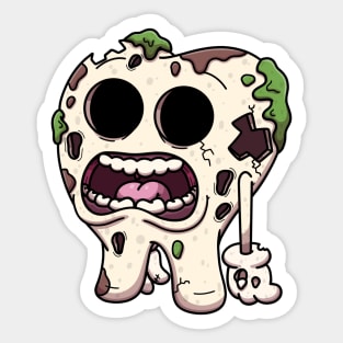 Zombie Tooth Sticker